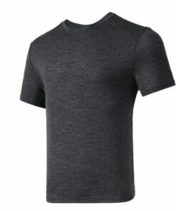 00% Pure Merino Wool T-Shirt for Men - Dark Gray