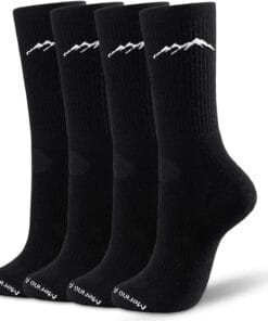 100% merino wool socks Black