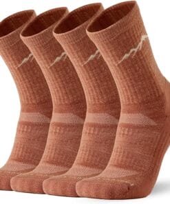 100% merino wool socks orange