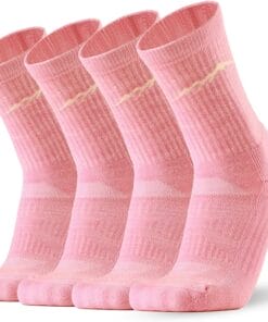 100% merino wool socks pink