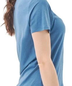 Merino Protect 100% Merino Wool V Neck T-Shirt for Women Short Sleeve Emarald