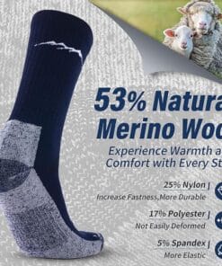 Merino Wool Socks for men Black navy