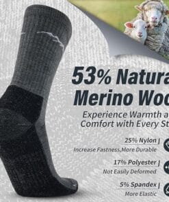 Merino Wool Socks for men Charcoal Gray