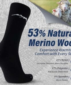 Merino Wool Socks for men black