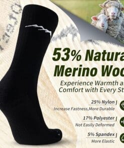 Merino Wool Socks for women Black