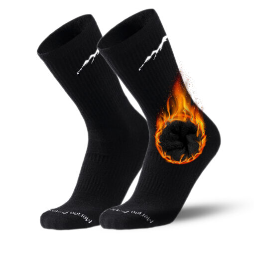Merino Protect 1 Pair Merino Wool Socks Men Black – MT16